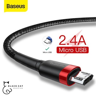 พร้อมส่ง🔥 BASEUS สายชาร์จเร็ว สายถัก Android Micro USB รองรับ Fast Charge 2.4A สายชาร์จแอนดรอย สายไมโคร สายMicro