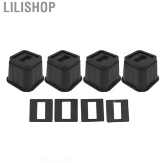 Lilishop 4 Sets Furniture Risers Rubber Antislip 4 Inch Bed Risers For Storage Desk Sof