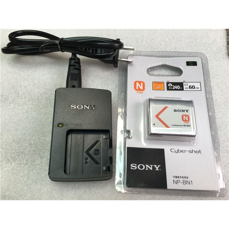 แบตเตอรี่กล้อง พร้อมที่ชาร์จ สําหรับ Sony DSC-W320 W510 W520 W610 W630 W690 NP-BN1