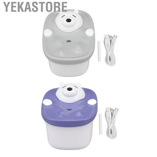 Yekastore 450ml Mini Desktop Humidifier Bubble Bear Shape USB Moisturizing Humidifier US