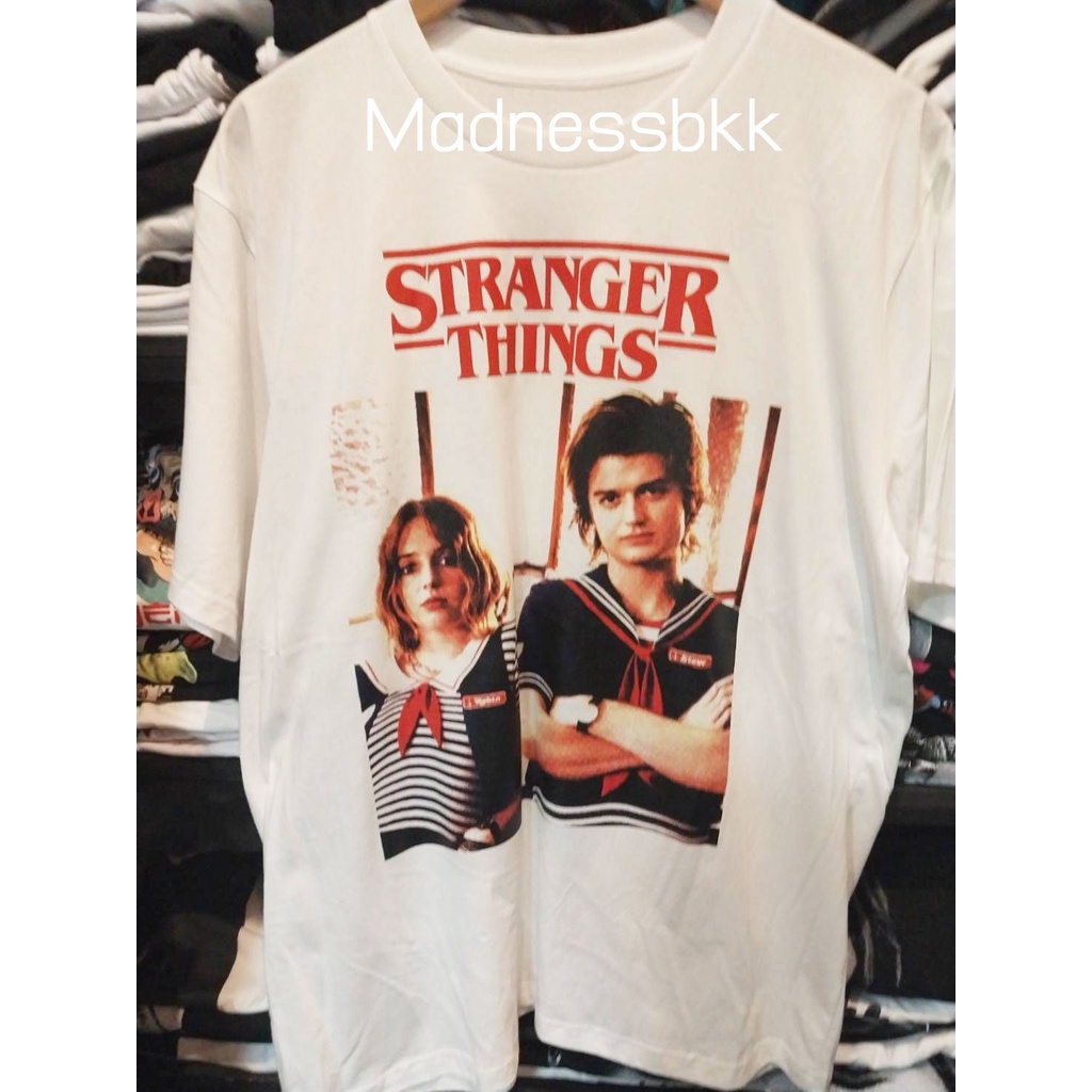 Stranger Things T-shirt เสื้อยืด สกรีนหน้าหลัง