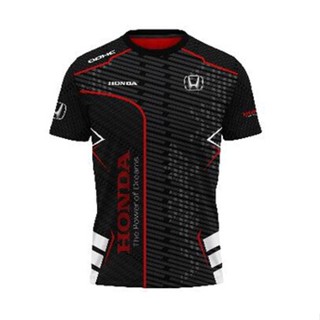 เสื้อกีฬาแขนสั้น ลายทีมแข่ง Honda Sublimation Jersi Jersey