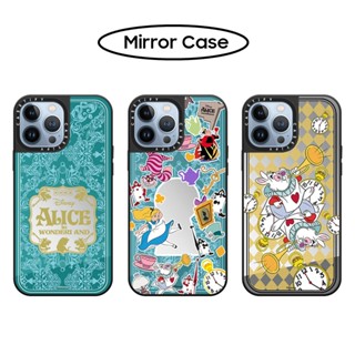 Casetify เคสโทรศัพท์ซิลิโคน แบบนิ่ม ลาย Alice in Wonderland Playing Card สําหรับ iPhone X XS XR 11 12 13 Mini 14 Plus Pro Max