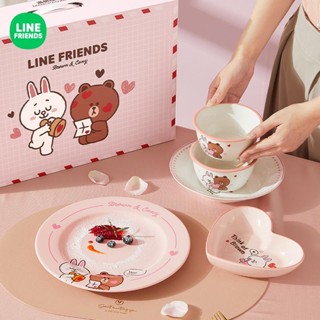 [Line Friends] ชุดชามเซรามิค สําหรับใส่ของขวัญ