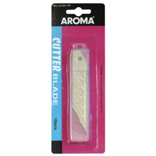 Aroma ใบมีดคัตเตอร์ 18 มม. (แผง10ใบ)   L-D-100-10P