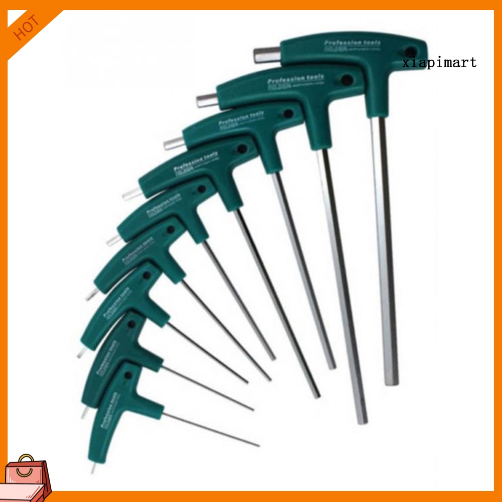 XXL1.5/2/2.5/3/4/5/6/8/10 มม.T Handle หกเหลี่ยมประแจอัลเลน Hex Key Spanner เครื่องมือมือ