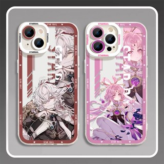 เคสโทรศัพท์ซิลิโคน TPU ใส แบบนิ่ม ลาย Honkai Star Rail Himeko Fu Xuan กันกระแทก สําหรับ iPhone 14 11 13 12 Pro Max XS XR X 8 7 6S Plus Mini Jing Yuan