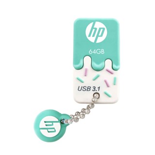 HP X778W 64GB GREEN USB 3.1 FLASH DRIVER อุปกรณ์เก็บข้อมูล แฟลชไดรฟ์