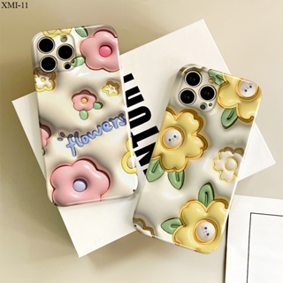 Xiaomi Mi 12 12X 11 9 Lite NE Pro 5G สำหรับ Case Cartoon Love Flowers เคส เคสโทรศัพท์ เคสมือถือ Hard Phone Cases