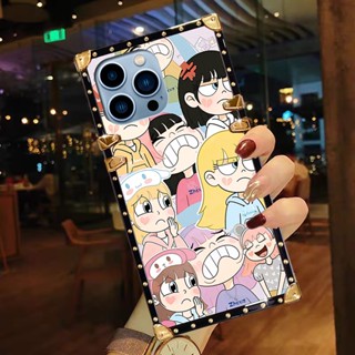 เคสโทรศัพท์มือถือ ทรงสี่เหลี่ยม กันกระแทก ลายการ์ตูนน่ารัก แฟชั่นหรูหรา สําหรับ OPPO Reno 8T 8Z 7Z 10 9 8 7 6 5 Pro 6Z 5Z 5F 4Z 4F 4 Pro 4G 5G Reno 3 2 Z 2F 2Z 2 Z