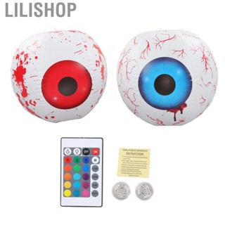 Lilishop 2PCS Terror Inflatable Decoration W/12 Color Adjust  Inflatable Eyeball Lam