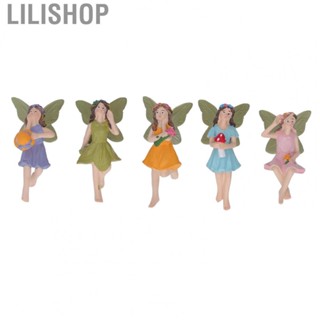 Lilishop Fairy Figurines  Mini Fairy Garden Resin Material  for Patio