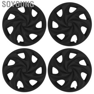 Soyoung 19in Wheel Hub Cap  Matte Black Wheel Rim Cover 4pcs  for Model Y 2020 To 2023