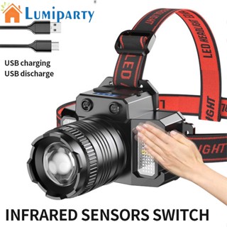 Lumiparty ไฟฉาย Led อเนกประสงค์ ซูมได้ ชาร์จ Usb สําหรับตกปลา