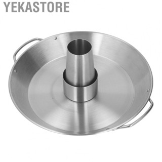 Yekastore Beer Can Chicken Roaster Rack Reusable 430 Stainless Steel BBQ Roasting Pan US