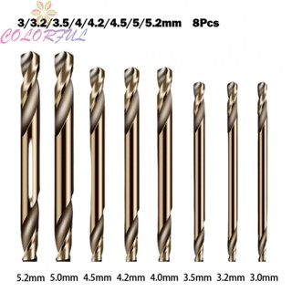 【COLORFUL】Drill Bits Double Head Durable Portable Bench Drill For 304 Stainless Steel