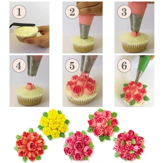 9 ชิ้น / เซต สเตนเลส รัสเซีย ดอกทิวลิป ไอซิ่ง ปลายท่อ หัวฉีด ขนม เคล็ดลับ