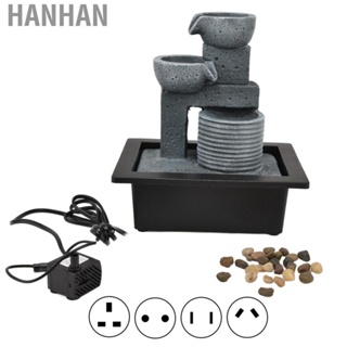 Hanhan Desktop Ornament   Light Attractive Tabletop Fountain Quiet Submersible Pump  for Courtyard for Living Room