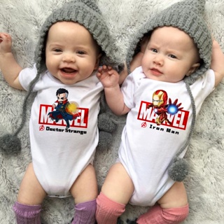 ชุดจั๊มสูทรอมเปอร์ลําลอง ลาย Marvel Avengers Tony Stark Iron…