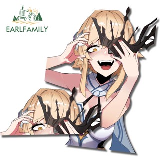 Earlfamily สติกเกอร์ กันน้ํา ลาย Genshin Impact Lumine Peeker 13 ซม. สําหรับติดตกแต่งกระจกรถยนต์ หน้าต่าง รถบรรทุก