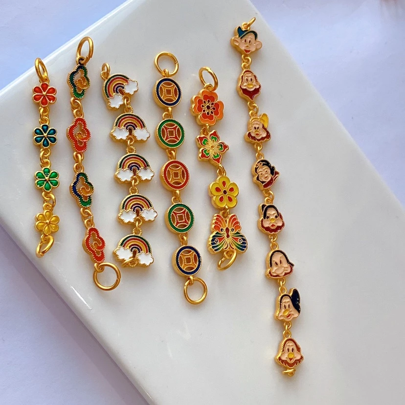 สายโซ่ต่อขยาย สีทอง สไตล์โบราณ สำหรับสร้อยคอ สร้อยข้อมือ DIY thumbnail 10
