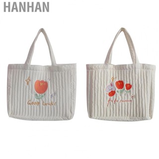 Hanhan Canvas  Quilting Embroidery Canvas Shoulder Bag Simple Baby Cotton Single Shoulder Bag for Girl