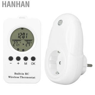 Hanhan Plug in Temperature Controller  Safe EU Plug220V  Plug in Thermostat High Accuracy with LCD  Digital  Temp  for Bedrooms