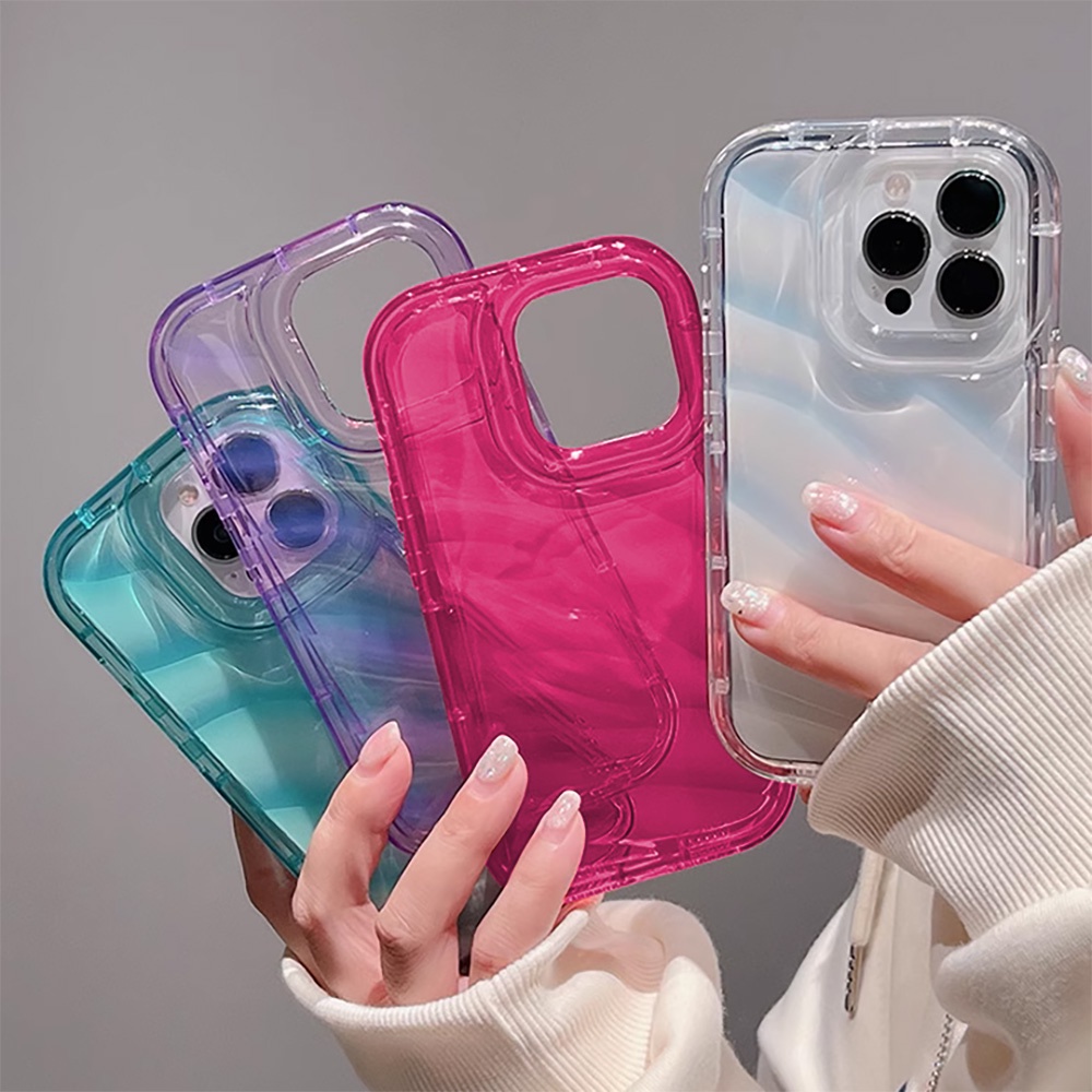 เคสโทรศัพท์มือถือนิ่ม ลายลูกฟูก 3D for iPhone 16 15 14 13 12 11 Pro Max X Xr Xs Max 7 8 Plus SE