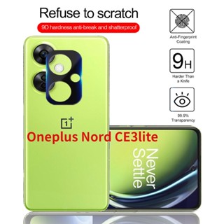 ฟิล์มกระจกนิรภัยกันรอยหน้าจอ 9H ทรงโค้ง 3D สีดํา สําหรับ OnePlus Nord CE 3 Lite 5G 3Lite NordCE3Lite