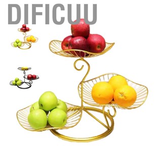 Dificuu Nordic Style 3 Tier Fruit  Modern Multi Layer Fruit Snack Storage  for Living Room Coffee Table