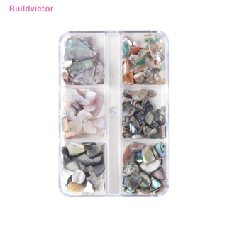 Buildvictor หอยเป๋าฮื้อ 3D 6 ช่อง สําหรับตกแต่งเล็บ DIY TH