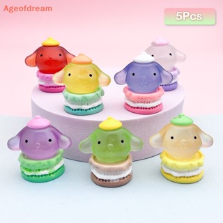 [Ageofdream] ใหม่ เครื่องประดับเรซิ่น รูปสุนัขซินนาม่อน 3D เรืองแสง DIY สําหรับโทรศัพท์มือถือ 5 ชิ้น