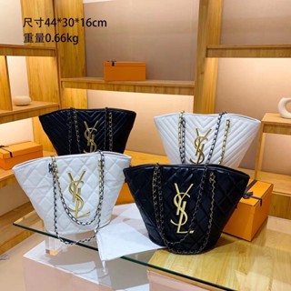 Ysl6027 ขายดี กระเป๋าสะพายไหล่ ทรงโท้ท ขนาดกลาง สําหรับผู้หญิง เหมาะกับการพกพาเล่นกีฬา กลางแจ้ง