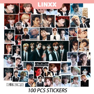 Linxx สติกเกอร์ อัลบั้มเลือดเข้ม ENHYPEN คอลเลกชันไอดอล กันน้ํา 100 ชิ้น