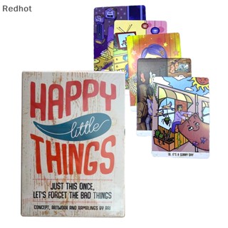 &lt;Redhot&gt; Happy Little Things ไพ่ทาโรต์ เกมกระดาน สําหรับครอบครัว ผู้เริ่มต้น ลดราคา