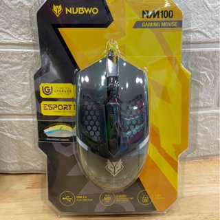 NUBWO NM-100 เมาส์ เมาส์เกมมิ่ง เล่นเกม MOUSE USB GAMING OPTICAL มีไฟ