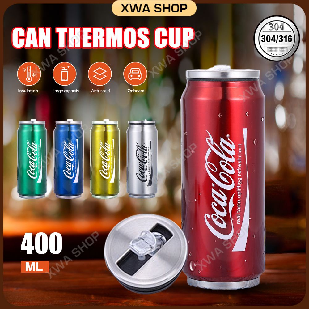 Coca-Cola กระบอกน้ําเก็บความเย็น 350/500ML แก้วสแตนเลส 304 กระบอกน้ํา ขวดน้ำ กระติกน้ําร้อน
