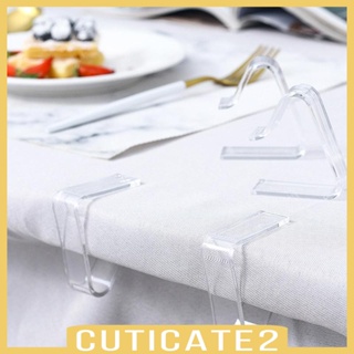 [Cuticate2] คลิปหนีบผ้าปูโต๊ะ ขนาดใหญ่ สําหรับร้านอาหาร คริสต์มาส งานแต่งงาน 4 ชิ้น