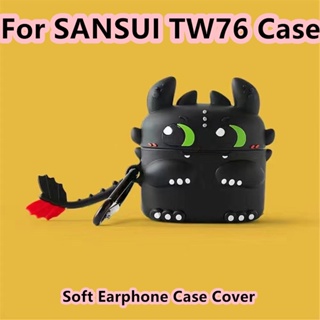 【ของแท้】เคสหูฟัง แบบนิ่ม ลายการ์ตูน สําหรับ SANSUI TW76 SANSUI TW76