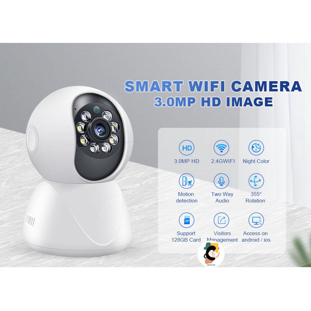 โกดังในพื้นที่ใน QCXT Xiaomi Mijia 360 IP Camera Mi Home CCTV Security Wifi Cam 1080p FullHD Version