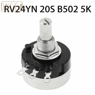 【ONCEMOREAGAIN】Potentiometer 300° 5K 15000 Rpm 1PC For Motor Speed Control RV24YN 20S