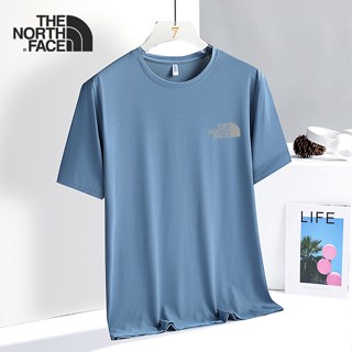 The.north.face เสื้อยืดแขนสั้นลําลอง ผ้าเรยอน แบบนิ่ม ระบายอากาศได้ดี แห้งเร็ว สําหรับผู้ชาย