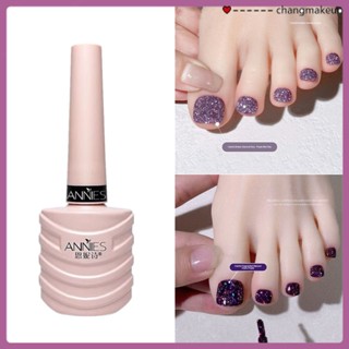 Ennishi Nail Polish Uv Gel Broken Diamond Gel Toe Flash White Bounce Di เจลทาเล็บเพชรหลากสีสัน