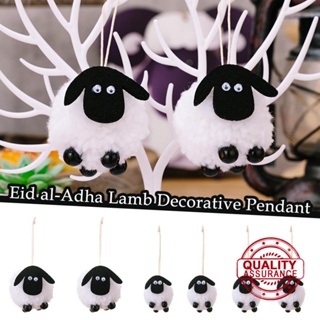 จี้แกะน่ารัก สีดํา สีขาว สําหรับตกแต่ง Eid Al Adha Lamb E3R2