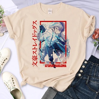 Bungou Stray Dogs เสื้อยืด ลายการ์ตูนอนิเมะ Y2K 2000s สําหรับผู้หญิง