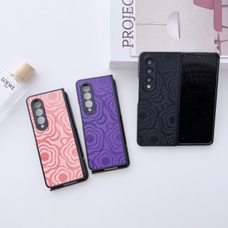 เคสโทรศัพท์มือถือ แบบฝาพับ พรีเมี่ยม สีดํา สําหรับ Samsung Z Fold4 Purity Samsung Galaxy Z Fold 4