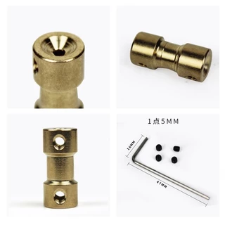 อะแดปเตอร์ข้อต่อเพลามอเตอร์ คัปปลิ้งมอเตอร์ coupling ทองเหลือง อะแดปเตอร์เชื่อมต่อมอเตอร์ทองแดง cnc part
