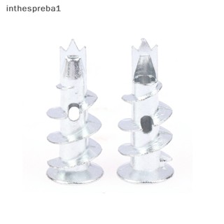 Inthespreba1^^ 10 เซต โลหะผสมสังกะสี พลาสเตอร์บอร์ด ผนังแห้ง สมอ กลวง ผนังเจาะด้วยตนเอง ปลั๊กผนัง พร้อมสกรูต๊าป ผนังแห้ง * ใหม่