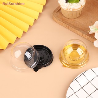 Ruisurshine กล่องใส ขนาดเล็ก สําหรับใส่คัพเค้ก ขนมหวาน เบเกอรี่ 10 50 ชิ้น