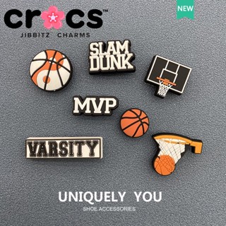 Jibbitz Crocs charms หัวเข็มขัด อุปกรณ์เสริม สําหรับตกแต่งรองเท้าบาสเก็ตบอล